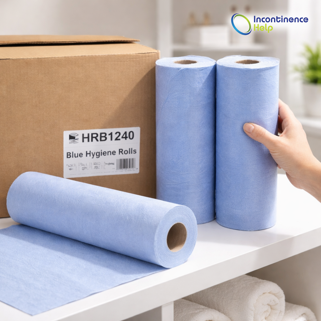 12 EcoRoll Massage Table Bed Cover Couch Hygiene 20 Paper Rolls Tissue 40m Blue