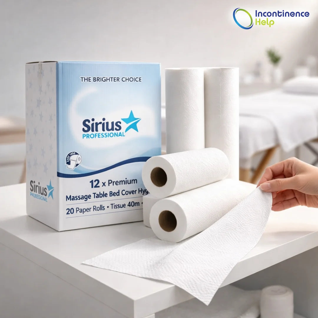 12 x Premium Massage Table Bed Cover Hygiene 20" Paper Rolls Tissue 40m White