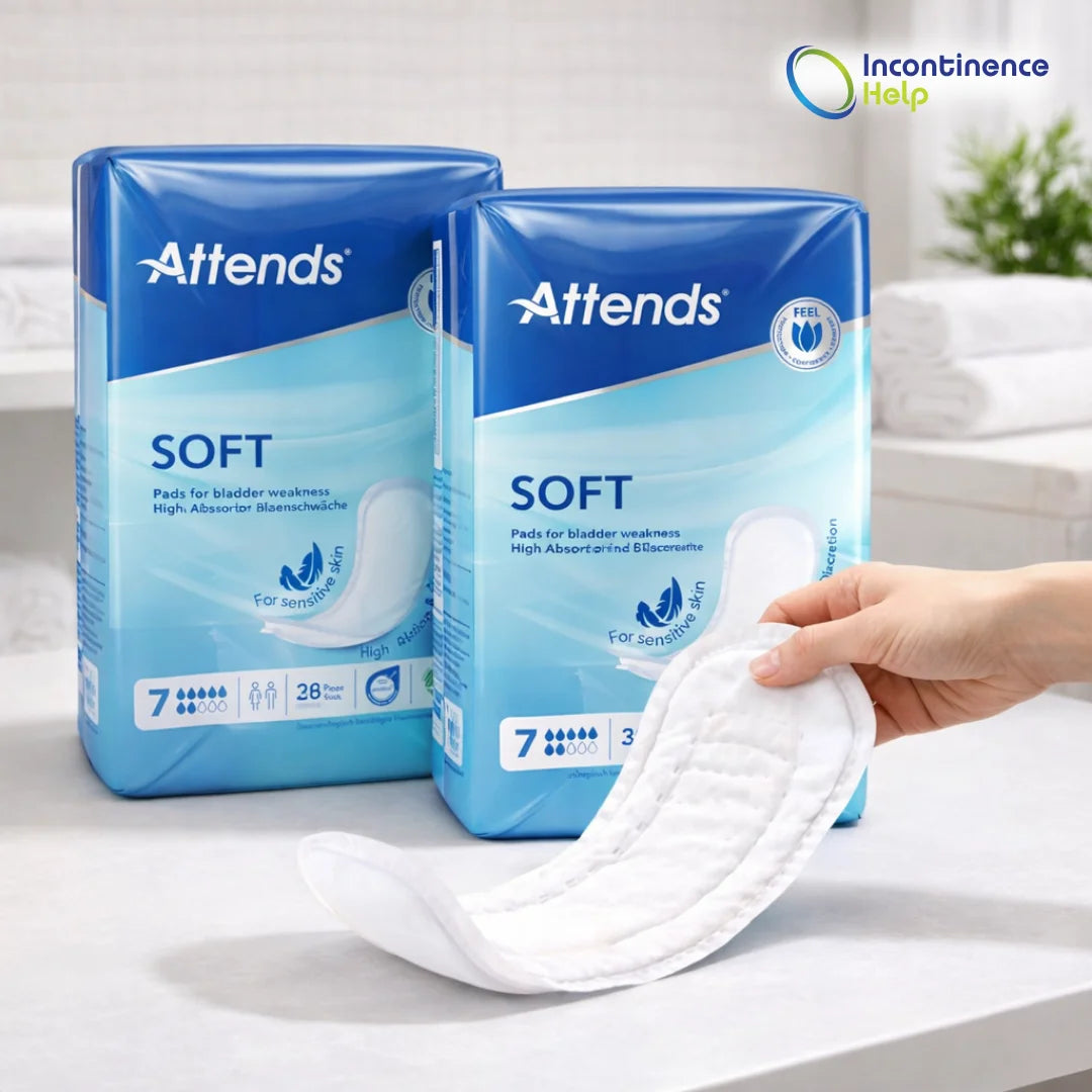 Attends Soft 7 Pads 4 Packs of 34 Incontinence Aid 136 Pads