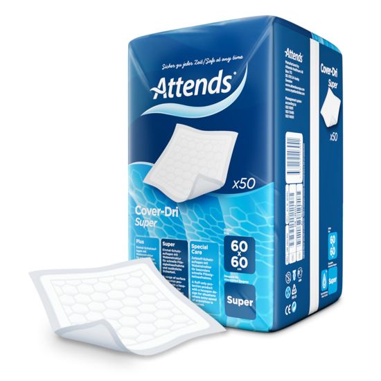 Attends Cover Dri Super 60 x 90 incontinence Bed Pads Protectors