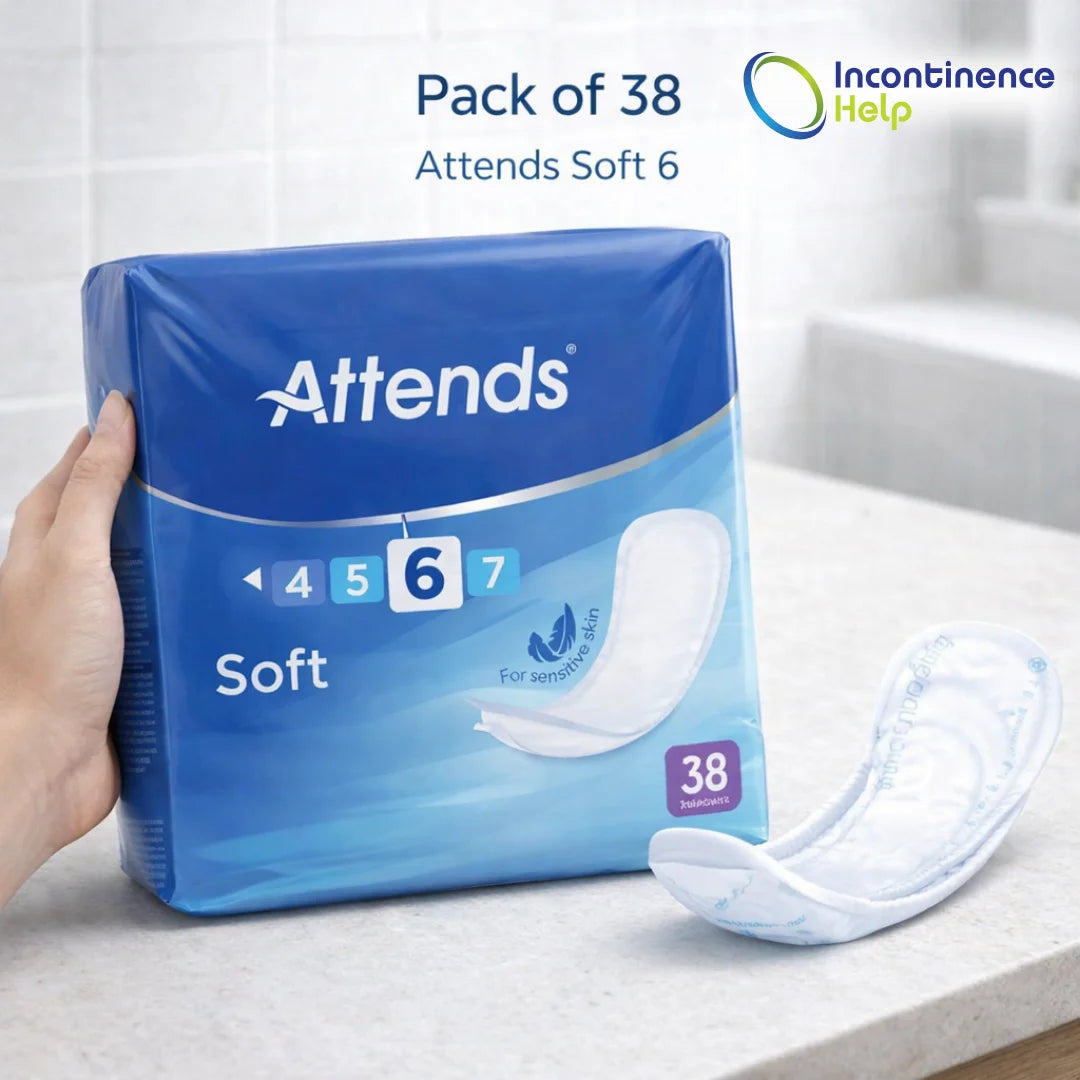 Attends Soft 6 - Pack of 38 Incontinence Pads adult nappies