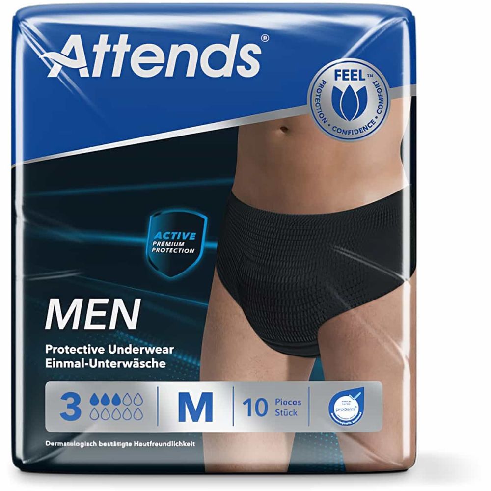 Attends Men Discreet Underwear 3 - 10 per pack