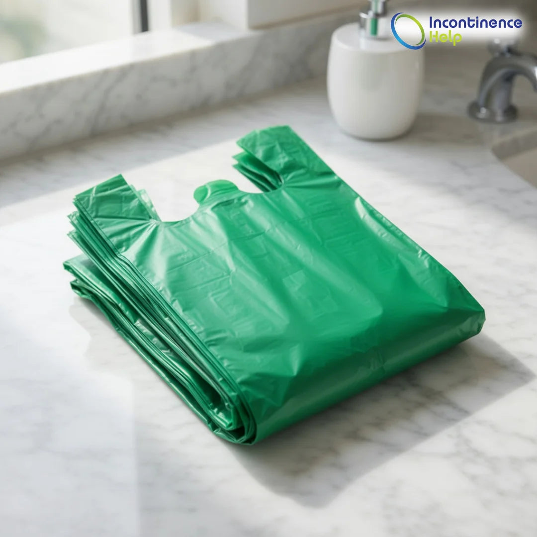 Large Adult Incontinence Nappy Disposal Bags Pack of 100 Apple Scented Odour Control