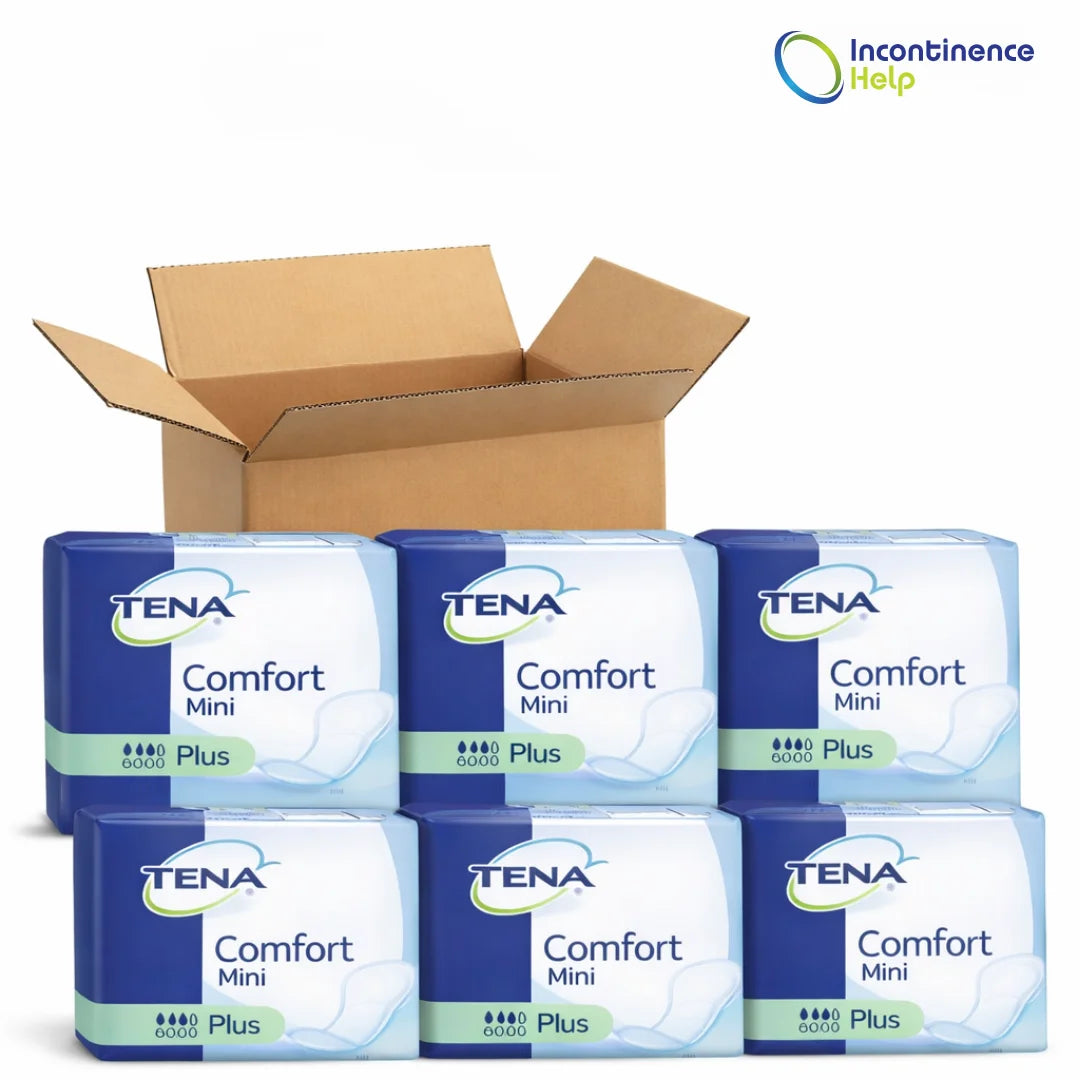 TENA Comfort Mini Plus Case Saver 6 Packs Of 28 Incontinence Pads 761420 Slips