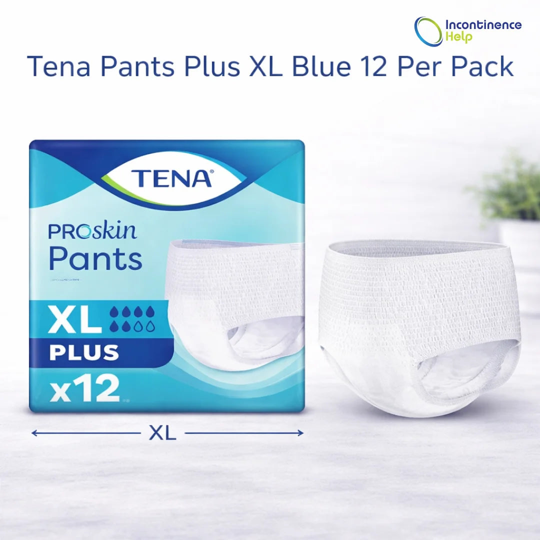 Tena Pants Plus XL Blue 12 Per Pack