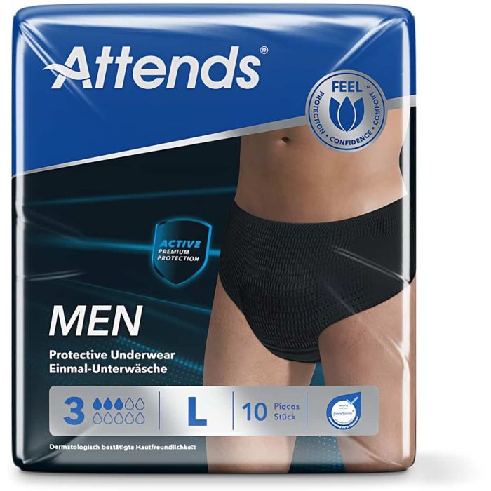 Attends Men Discreet Underwear 3 - 10 per pack