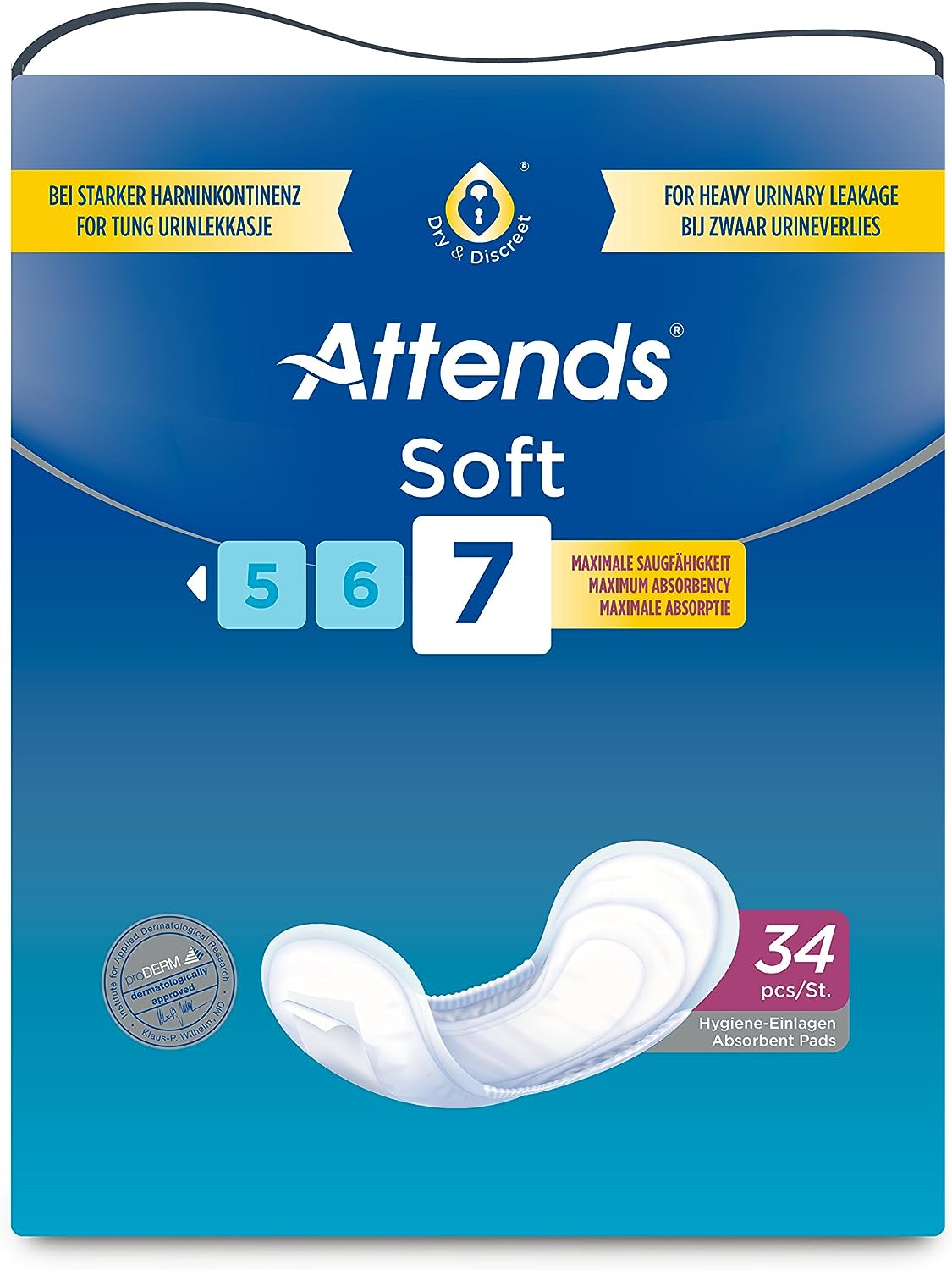 Attends Soft 7 Urinary Incontinence Pads