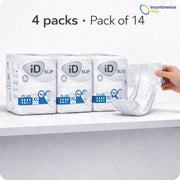 iD Expert Incontinence Slip Plus-Extra Large ( XL ) Case Saver 4 packs of 14
