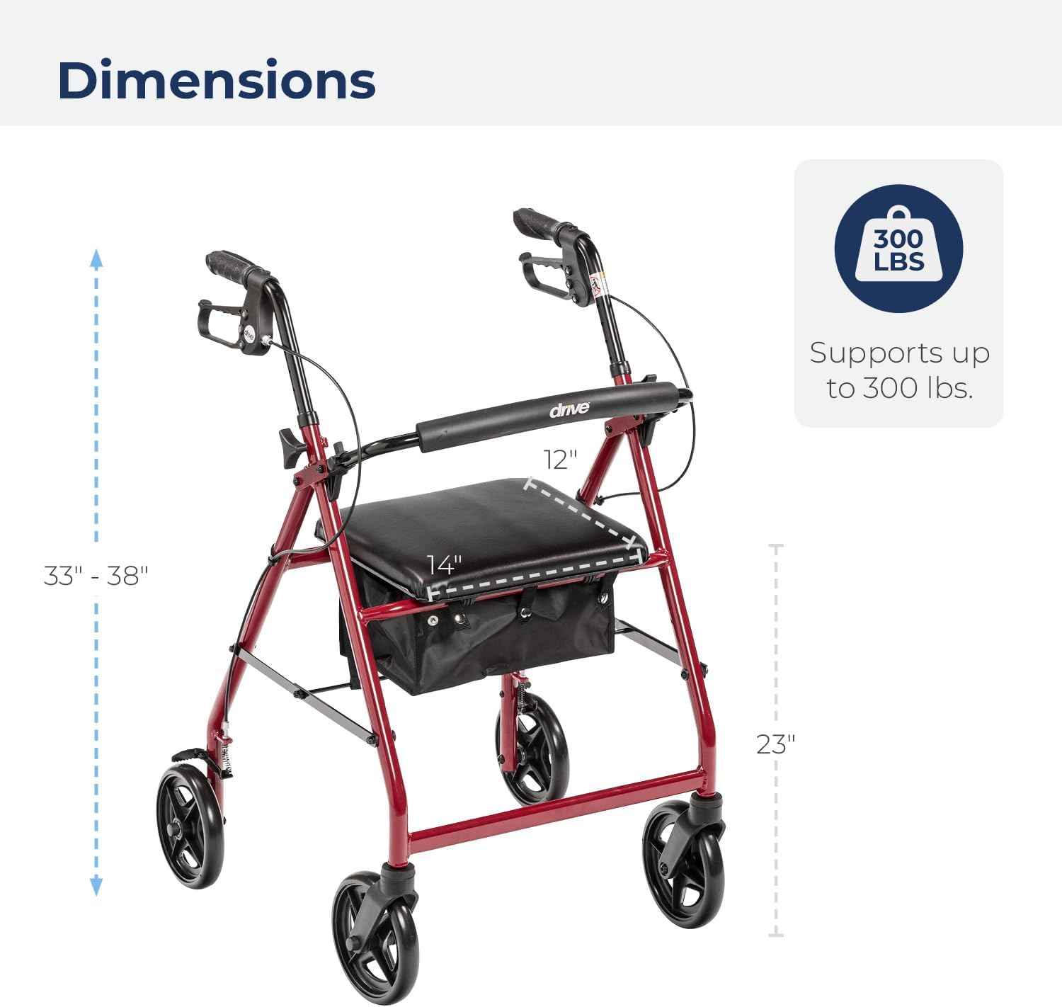Neo Rollator: Walking Mobility Aid With Shopping Basket and Seat
