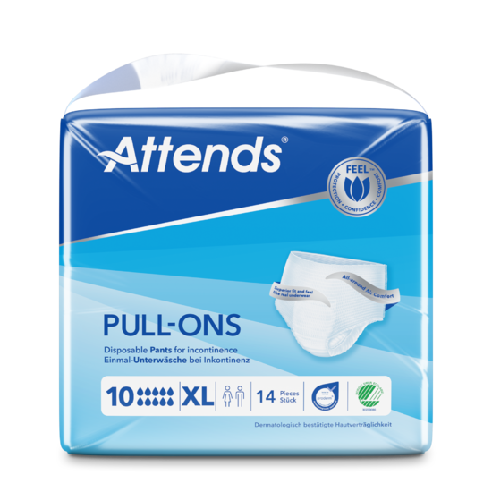 Attends Pull Ons Pants Level 10 Large - Incontinence Aid Adult Nappies