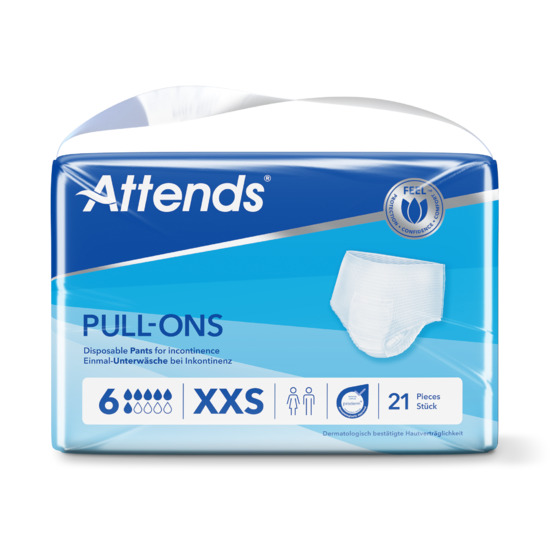 Attends Pull Ons 6 Extra Large - Adult Nappies Pull Up Pants